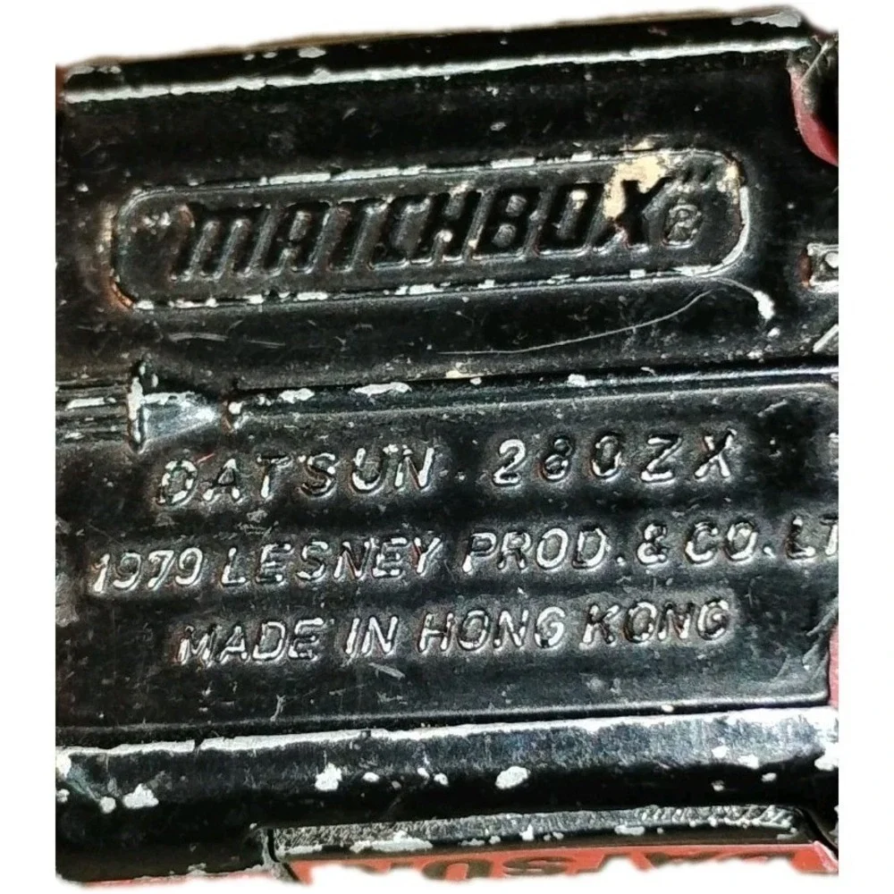 Vtg Matchbox Lesney MB24 1979 Datsun 280 ZX Black Red-orange Hong Kong Superfast